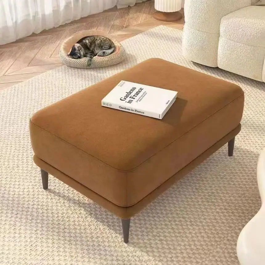 Afralia™ Nordic Luxury Sofa Pedal Stool, Stylish Living Room Ottoman Bed Stool