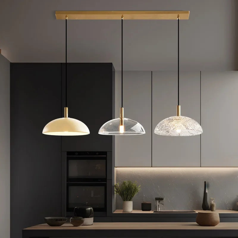 Afralia™ Glass Pendant Light: Stylish Ceiling Lamp for Home Kitchen Dining Room Entryway
