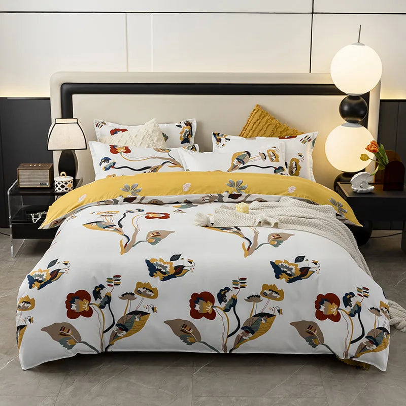 Afralia™ Geometric Pattern Quilt Cover: Non Pilling, Comfortable, Breathable Bedding for Seasons