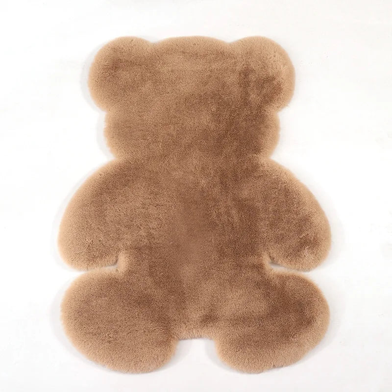 Afralia™ Soft Faux Rabbit Fur Floor Mat | Cozy Carpet for Sofa, Bedroom, Bedside