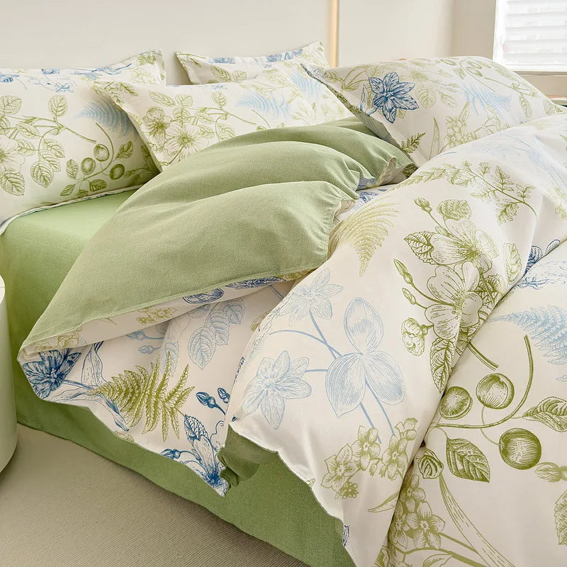 Afralia™ Romantic Flower Soft Bedding Set: Cozy & Breathable Comforter for Spring & Summer