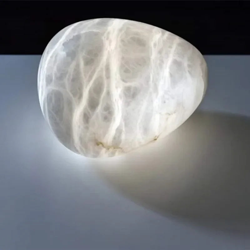 Afralia™ Marble Chandelier Alabaster Stone Copper Pendant Lights