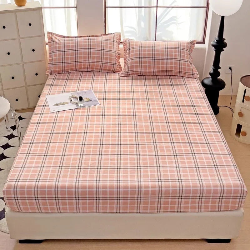 Afralia™ Japanese Style Thick Fitted Sheet for Queen/King Bed
