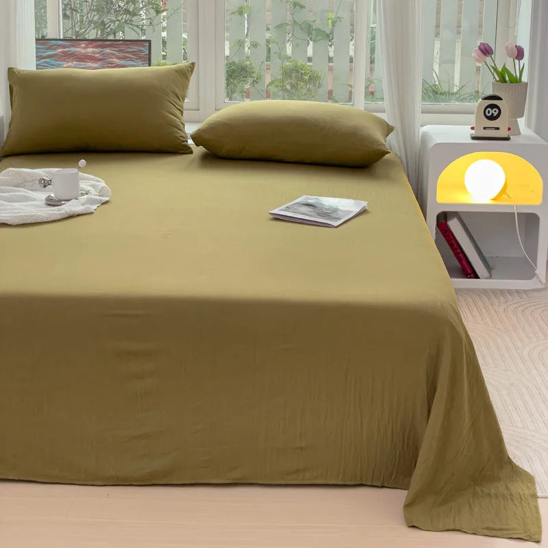 Afralia™ Checkered Single Bed Sheet - Skin-Friendly and All Seasons Bed Linen
