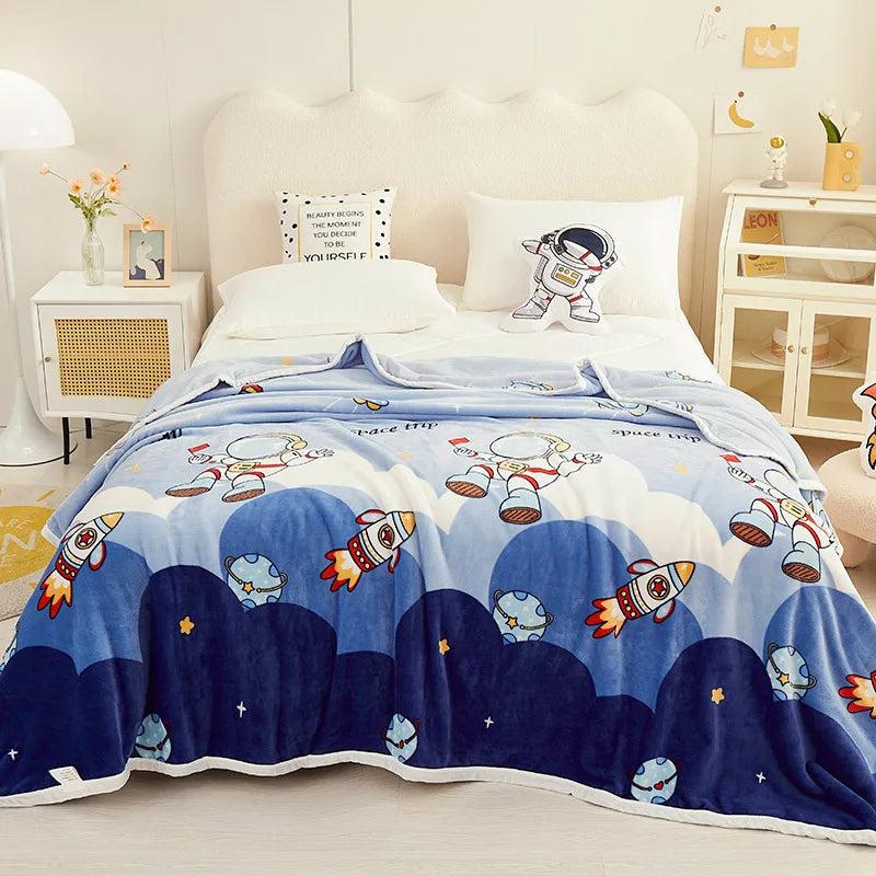 Afralia™ Soft Velvet Ferret Print Blanket for Warmth and Comfort - Autumn Ready