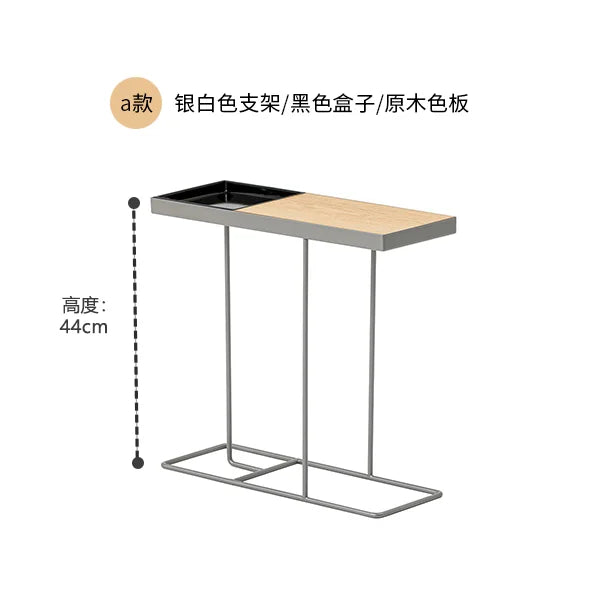Afralia™ Nordic Side Table - Minimalist Living Room Accent Desk with Magazine Storage Shelf