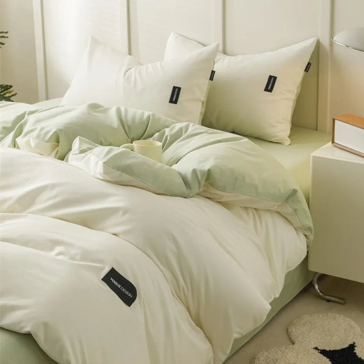 Afralia™ Cotton Bedding Set Super Soft Comforter All Season Home Textile