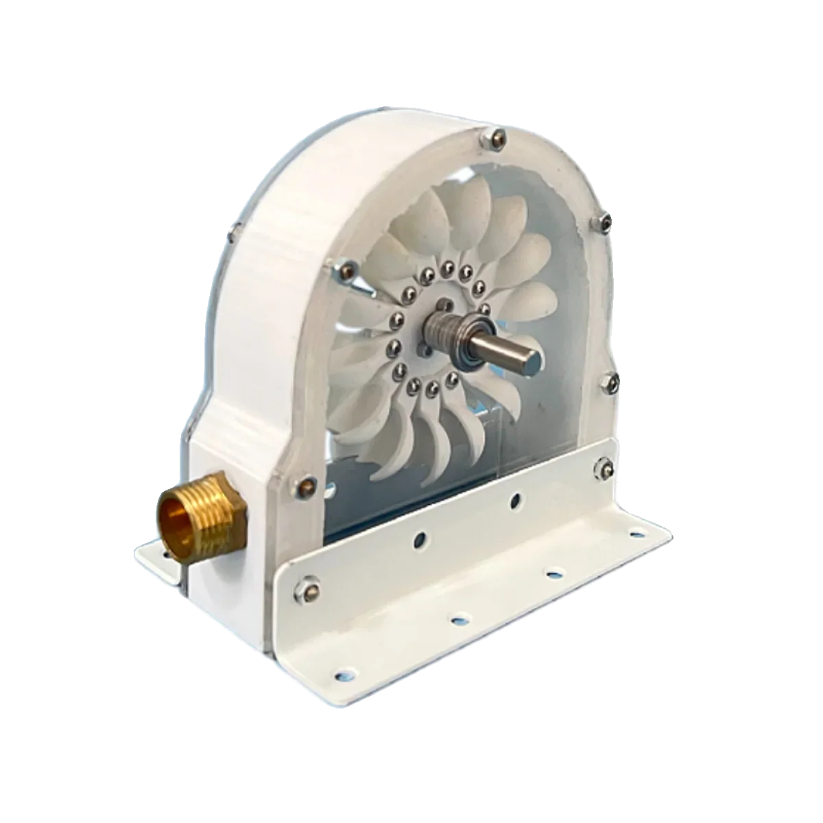 Afralia™ Hydroelectric Generator Impulse Pelton Turbine with DIY Adapter, 100-300W 500-4000RPM