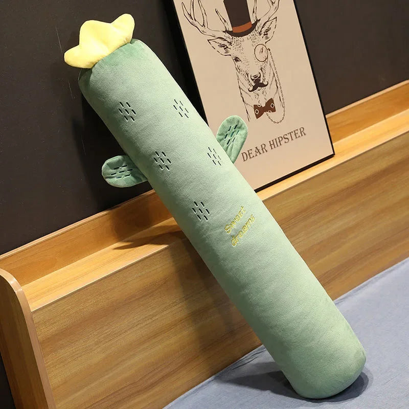 Afralia™ Cylindrical Long Pillow: Detachable, Washable, Side-Sleeping Body Support