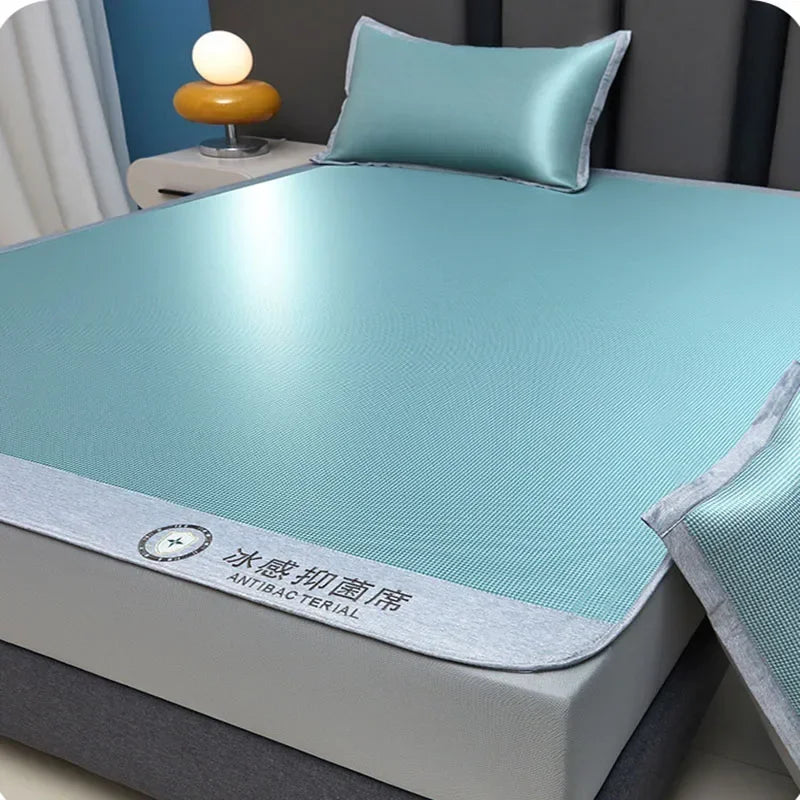 Afralia™ Silky Cool Feeling Full Fitted Sheet Set | Solid Color Bed Cover