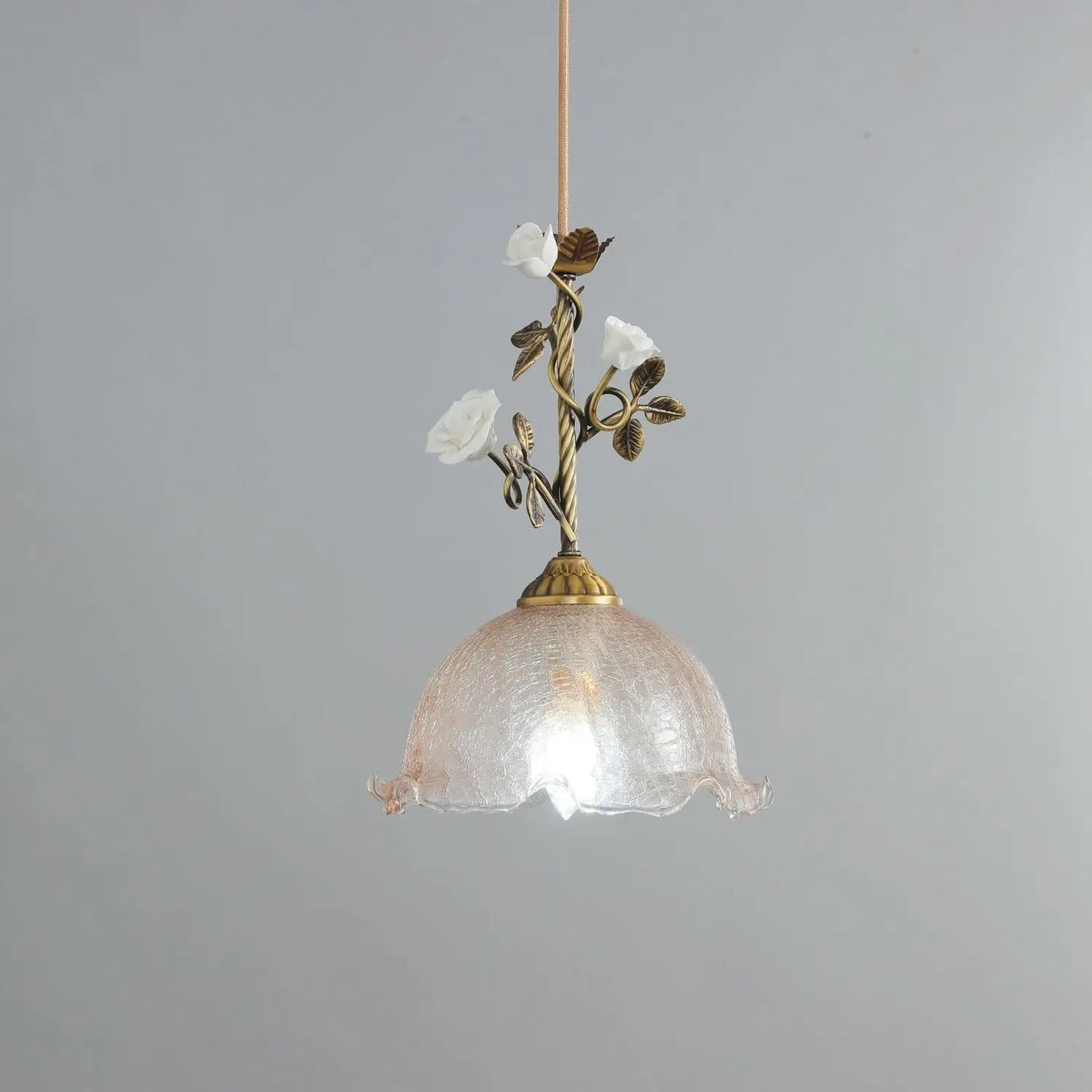 Afralia™ Vintage Copper Pendant Chandeliers for Dining Bedroom Study LED Lighting