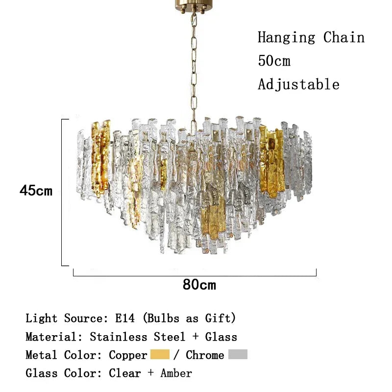 Afralia™ Designer Glass Pendant Lighting | Modern LED Hanging Fixture for Dining Room