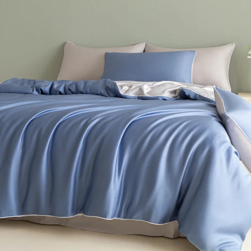 Afralia™ Silky Summer Cooling Bedding Set for Single Bed