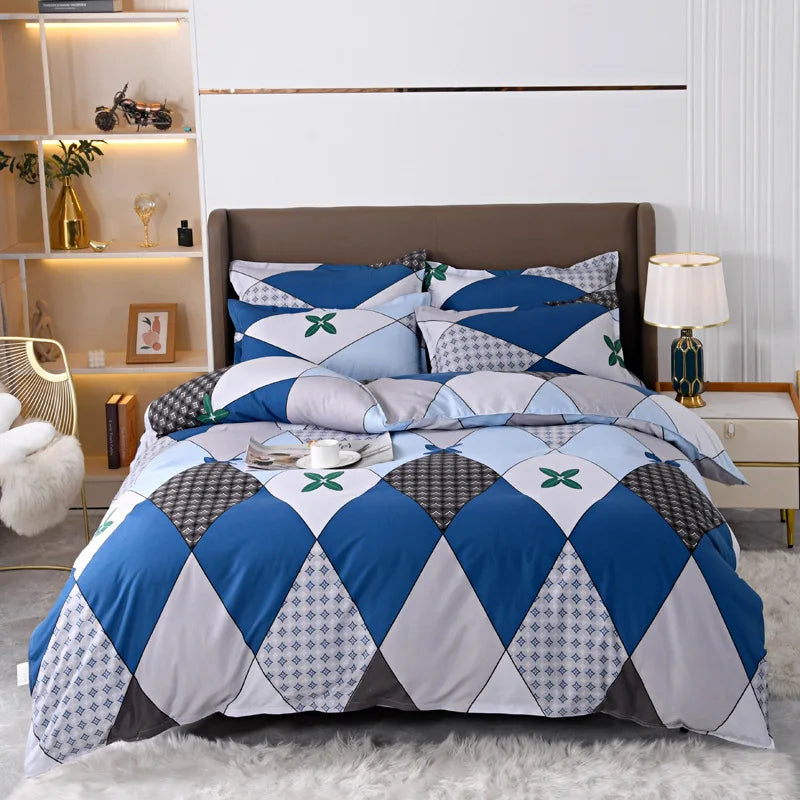 Afralia™ Leopard Print Soft Bedding Set Duvet Cover Kit - High Quality, Skin Friendly, Comfortable