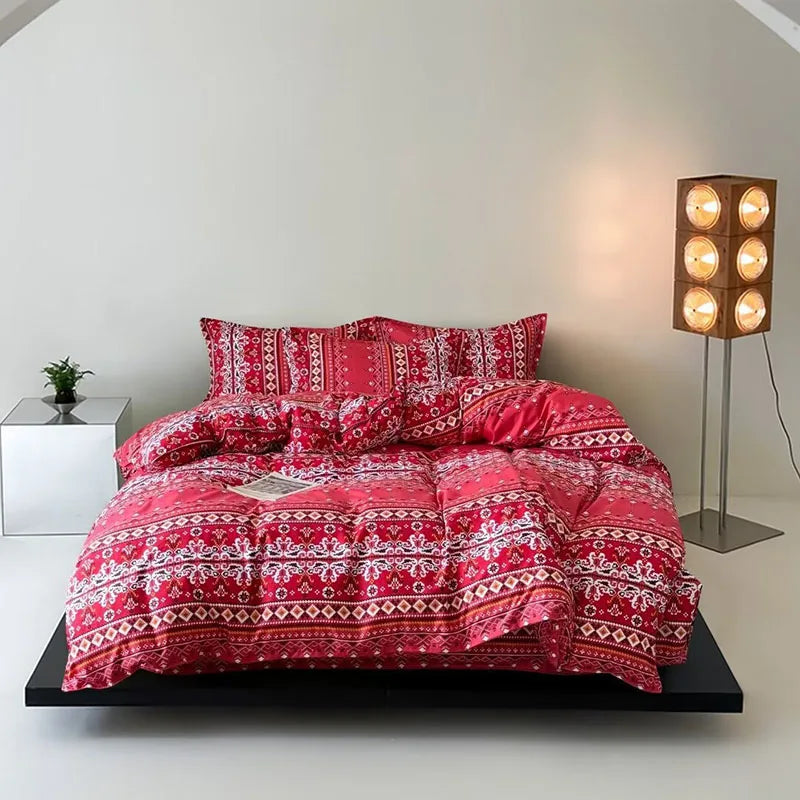 Afralia™ Romantic Starry 3D Printed Duvet Cover Set for Single Double Bed