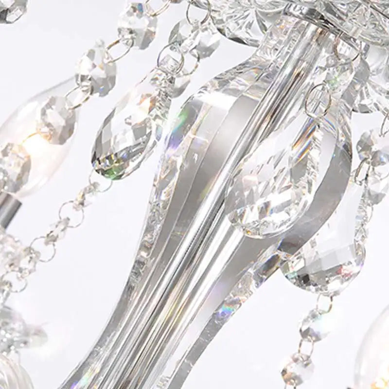 Afralia™ Crystal Wedding Chandelier Ceiling Light, Luxury Home Decor Pendant Lamps