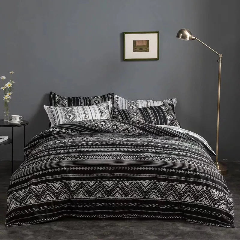 Afralia™ Romantic Starry 3D Printed Duvet Cover Set for Single Double Bed