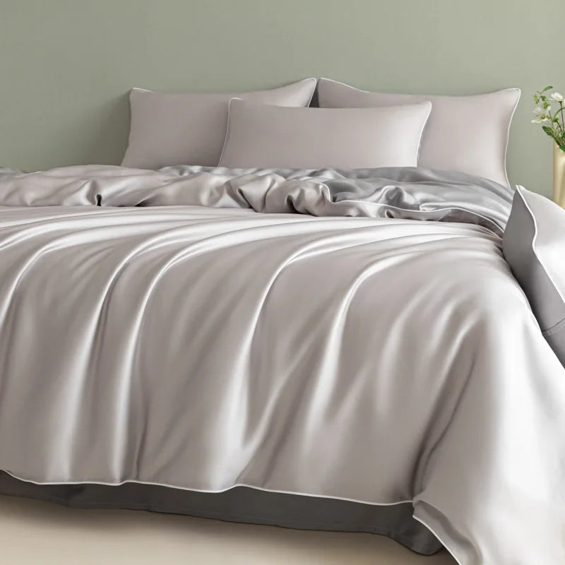 Afralia™ Silky Summer Cooling Bedding Set for Single Bed