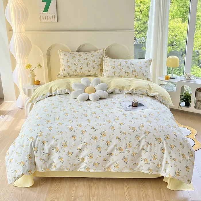 Afralia™ Cotton Printed Bedding Set for Sweet Cozy Sleep