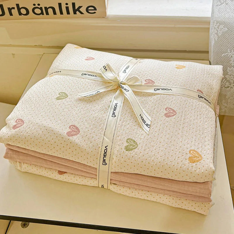 Afralia™ Cloud Touch Ultra Soft Duvet Cover Set in Sweet Design & Double Layer Yarn
