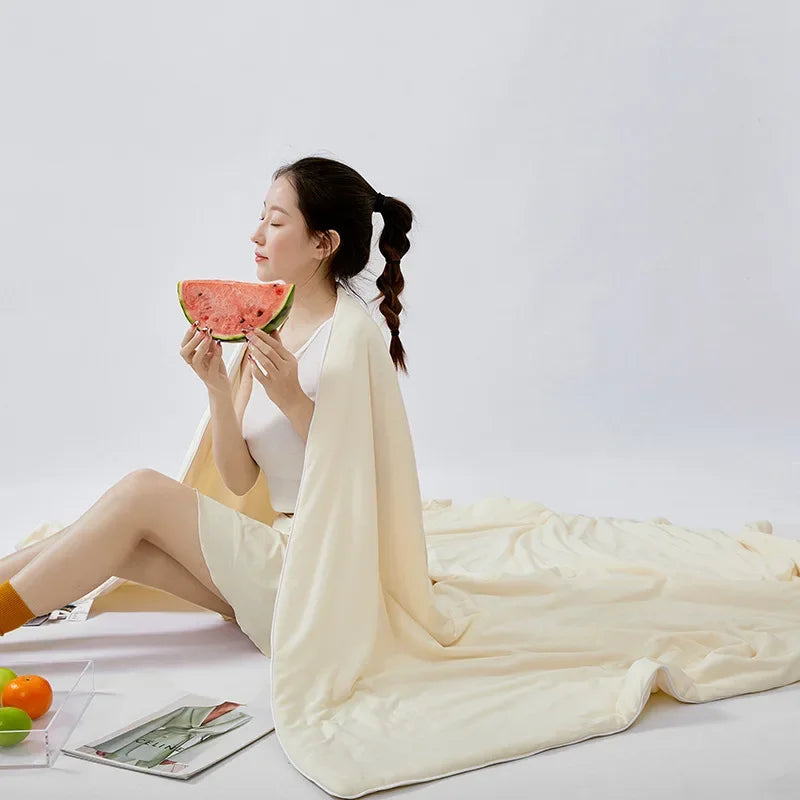 Afralia™ Multicolored Summer Cooling Blanket: Lightweight & Comfortable Quilted Quilt