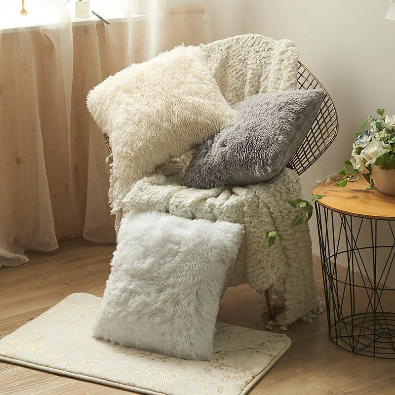 Afralia™ Sea Lion Velvet Body Pillow: Cozy Faux Fur Sofa Decor, 43x43cm Size