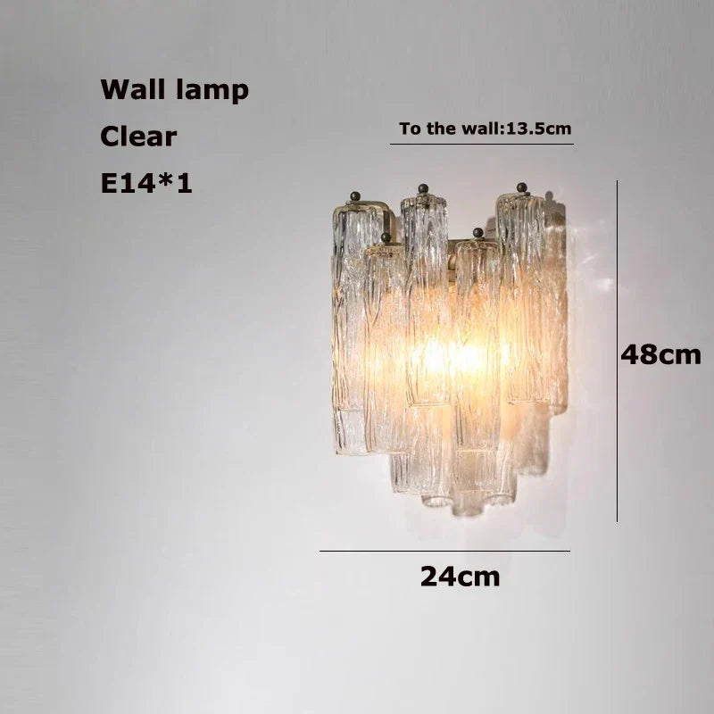 Afralia™ Glass Tube LED Chandelier - Dimmable Hanging Light for Dining Room