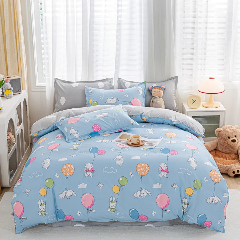Afralia™ Animal Pattern Bedding Set - King/Queen Size Quilt Set for Comfortable Home.