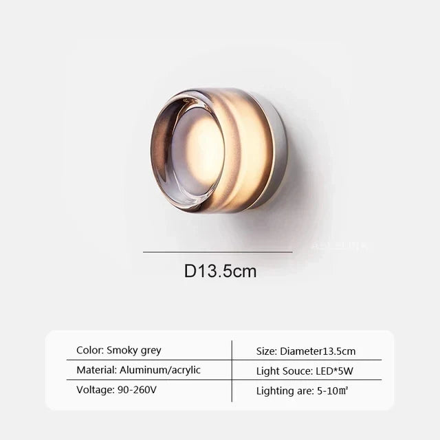 Afralia™ Circular Wall Lamp for Hallway, Bedroom & Courtyard Decoration
