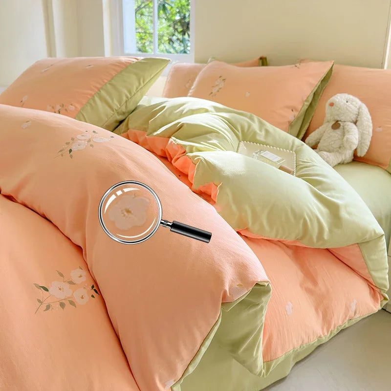 Afralia™ Soft 3D Printed Cartoon Bed Set - Double-Colored, Skin-Friendly Bed Linens for Adults