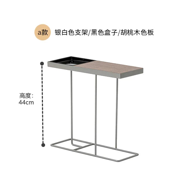 Afralia™ Nordic Side Table - Minimalist Living Room Accent Desk with Magazine Storage Shelf