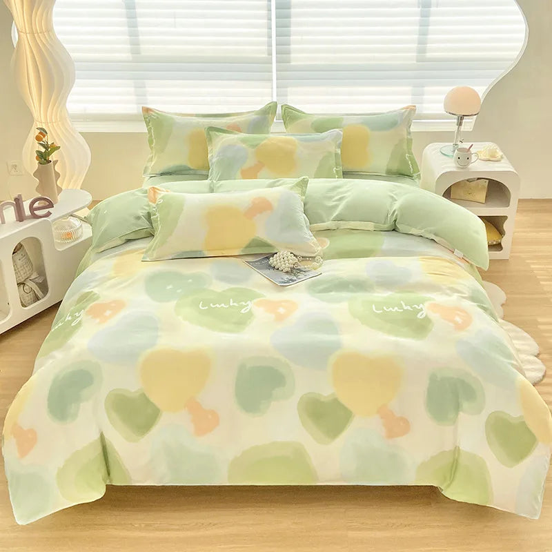 Afralia™ Cute Pattern Duvet Cover | Super Soft Comforter Cover for Single/Double Bed