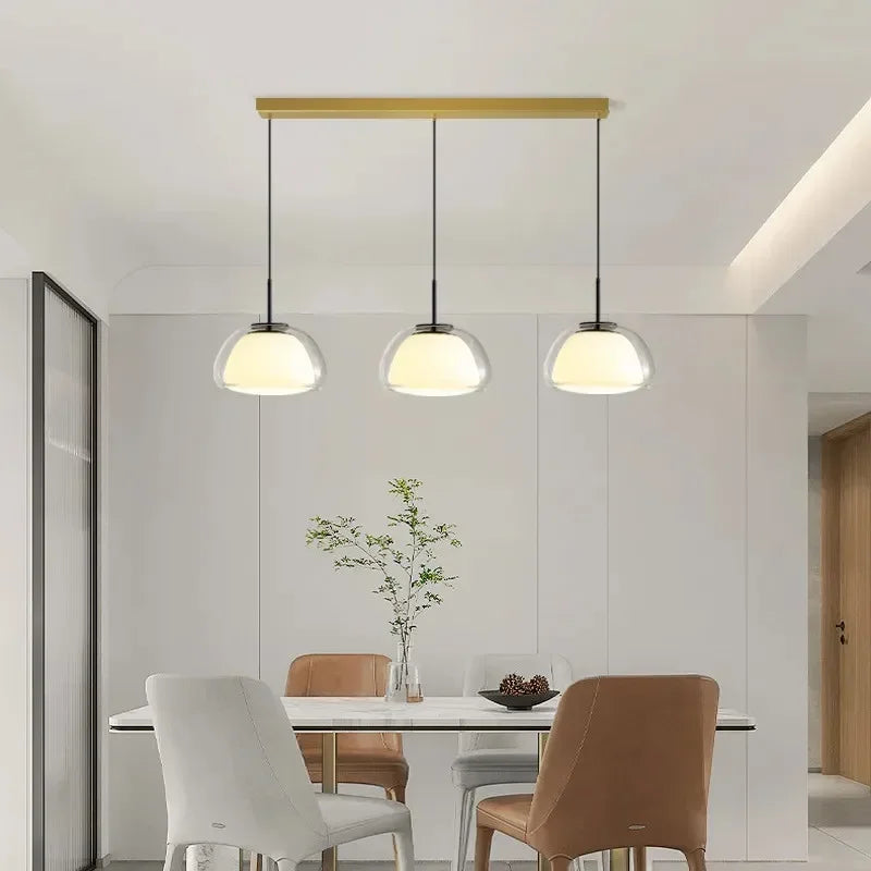 Afralia™ Jelly Amber Chandelier - Luxury Glass Lighting Fixtures for Home Decor