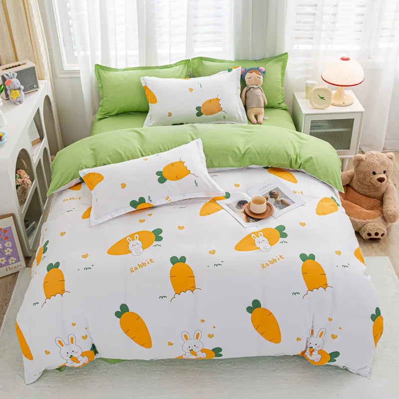 Afralia™ Animal Pattern Bedding Set - King/Queen Size Quilt Set for Comfortable Home.