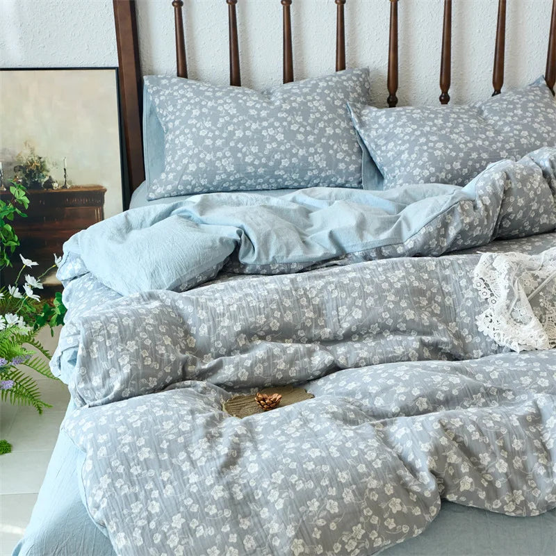 Afralia™ Cotton Jacquard Bedding Sets Vintage Quilt Set for All Seasons
