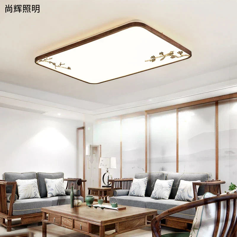 Afralia™ Chinese Style LED Ceiling Lamp, Ultra-Thin Round Design for Living Room and Bedroom