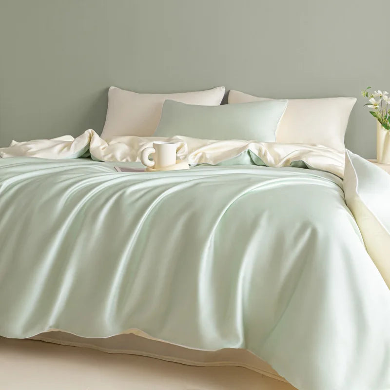 Afralia™ Silky Summer Cooling Bedding Set for Single Bed