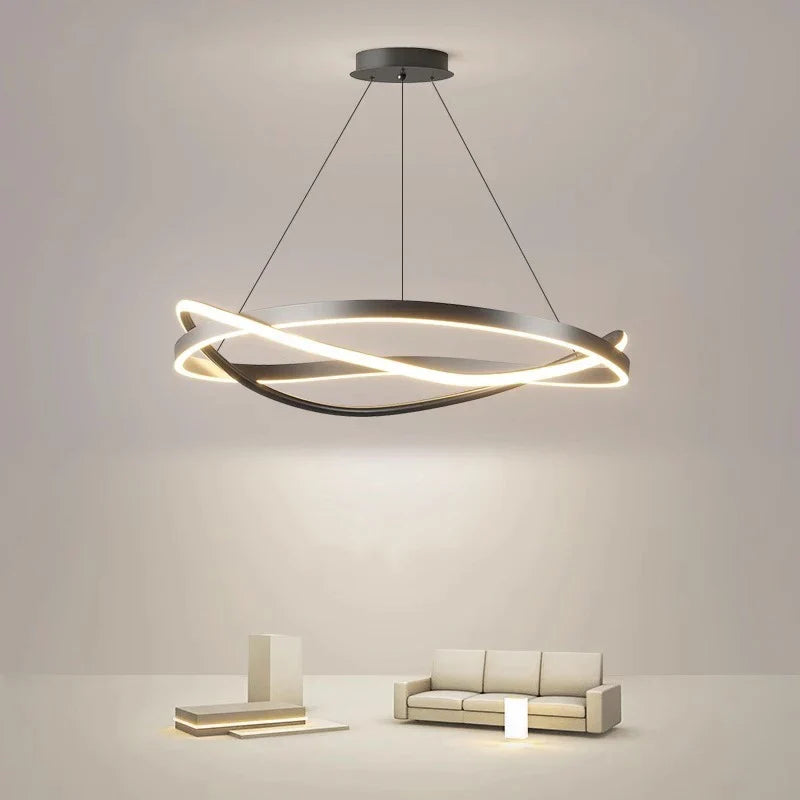 Nordic Crystal LED Pendant Lamp for Kitchen Island by Afralia™