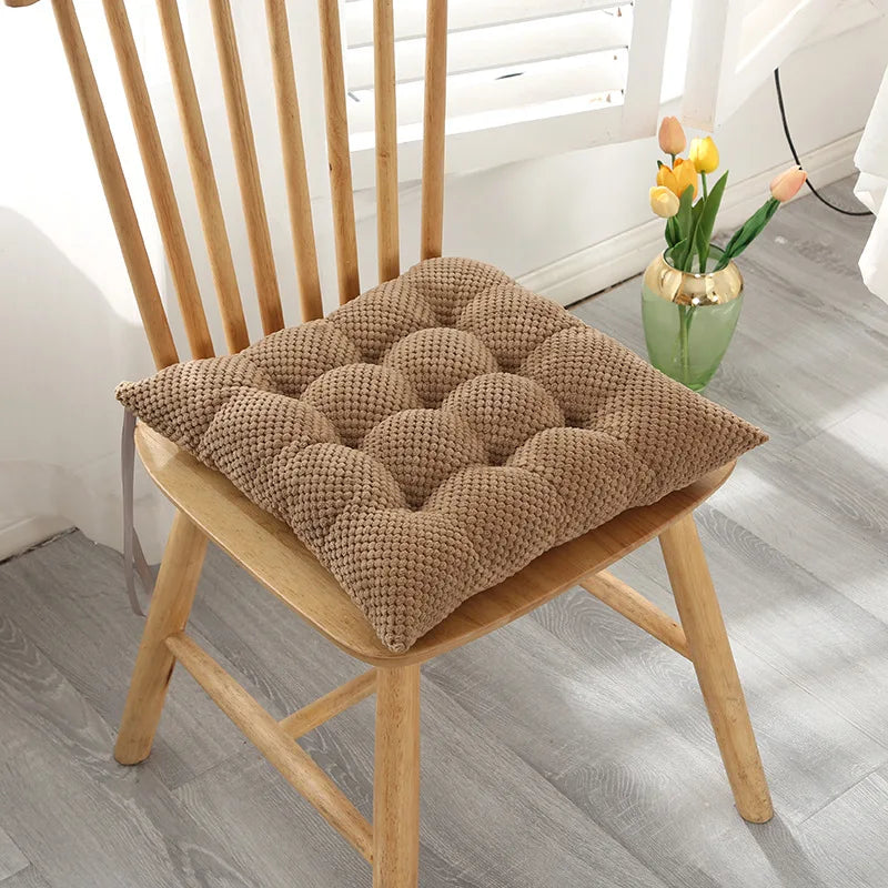 Afralia™ Nordic Solid Chair Cushion: Comfortable, Breathable, Non Slip - Home & Office Hip Support