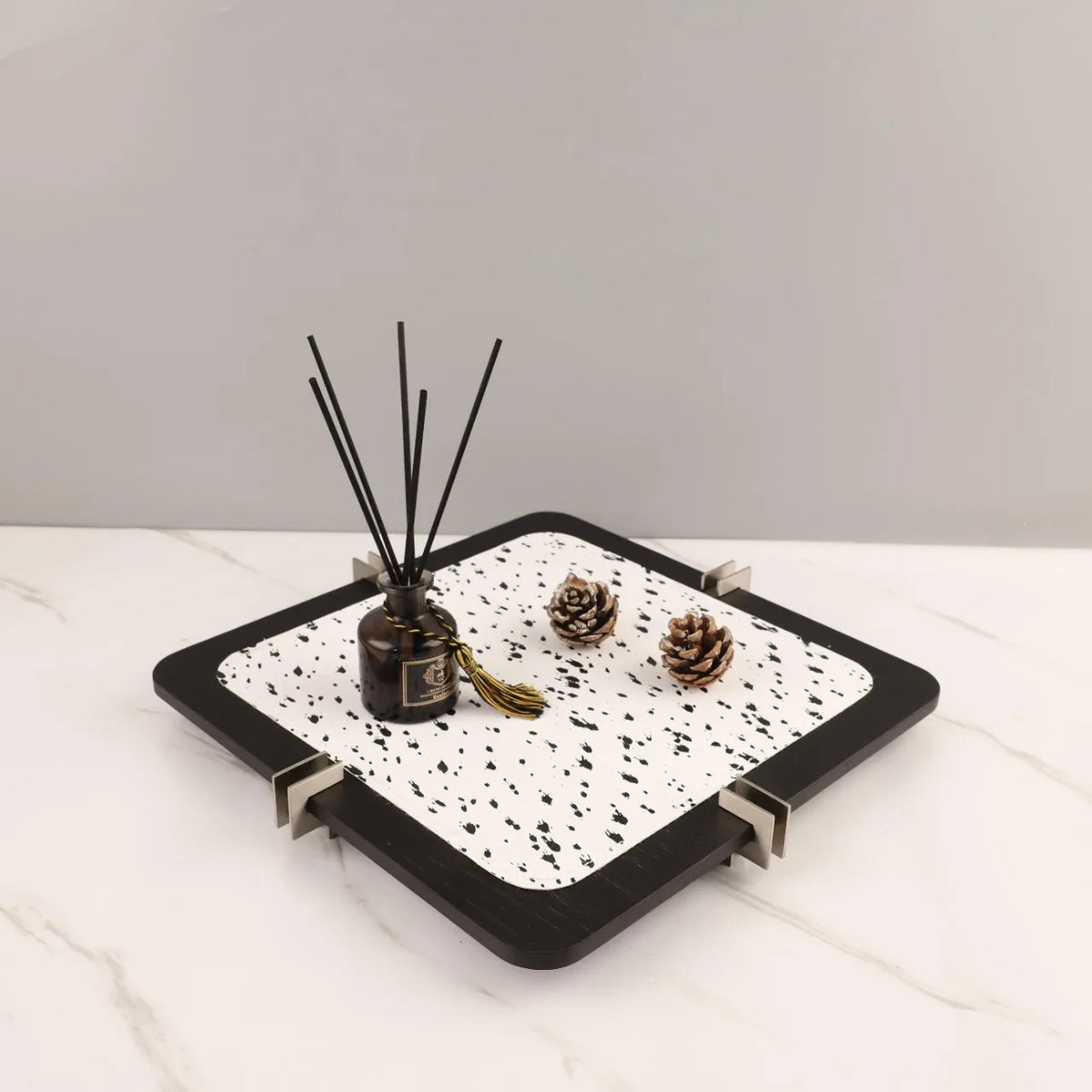 Afralia™ Wooden Storage Tray for Bedroom Perfume, Cosmetics & Jewelry Organization