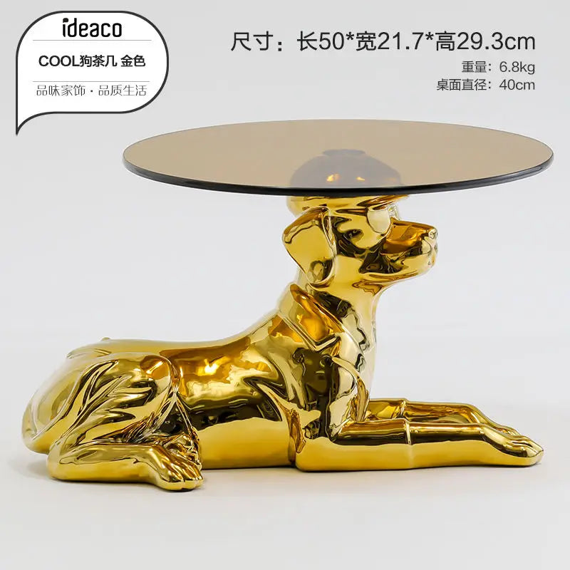 Afralia Octopus Glass Side Table - Nordic Design Creative Living Room Furniture
