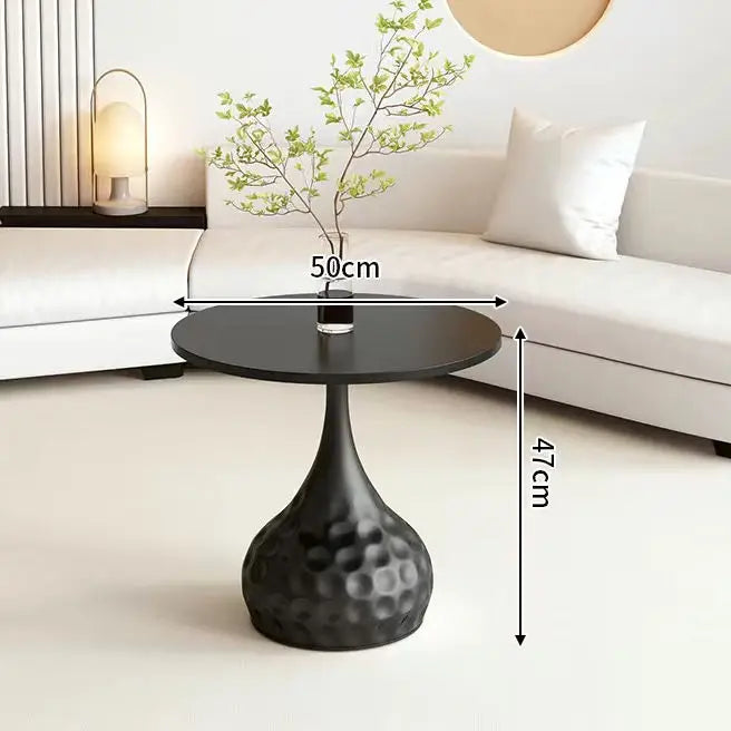 Afralia™ Solid Wood Round Coffee Table Set for Simple Nordic Living Room