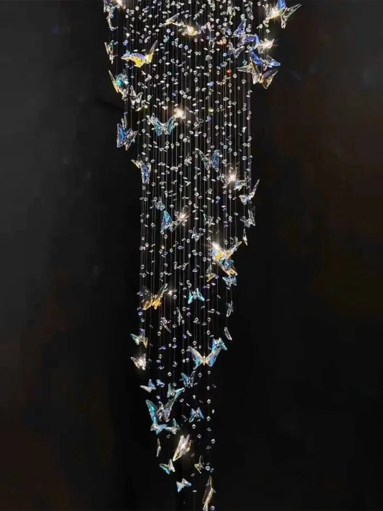 Afralia™ Butterfly Crystal Chandelier for Luxurious Interior Decor
