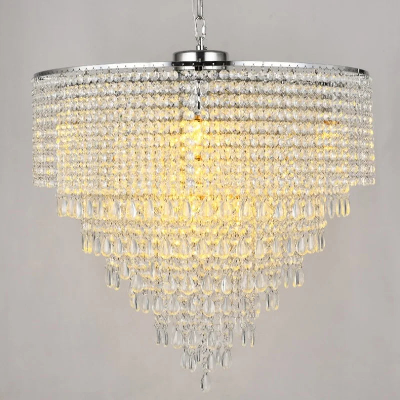 Afralia™ Crystal Pendant Light: Modern Luxury for Hotel Wedding and Restaurant Atmosphere