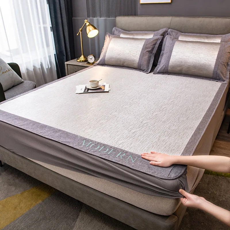 Afralia™ Silky Summer Bed Set - Luxury Cooling Mattress Covers & Pillowcases