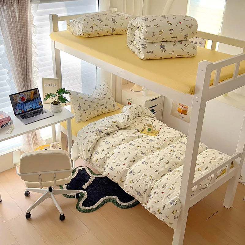 Afralia™ Cartoon Style Cotton Printed Bedding Sets in Single/Double Size