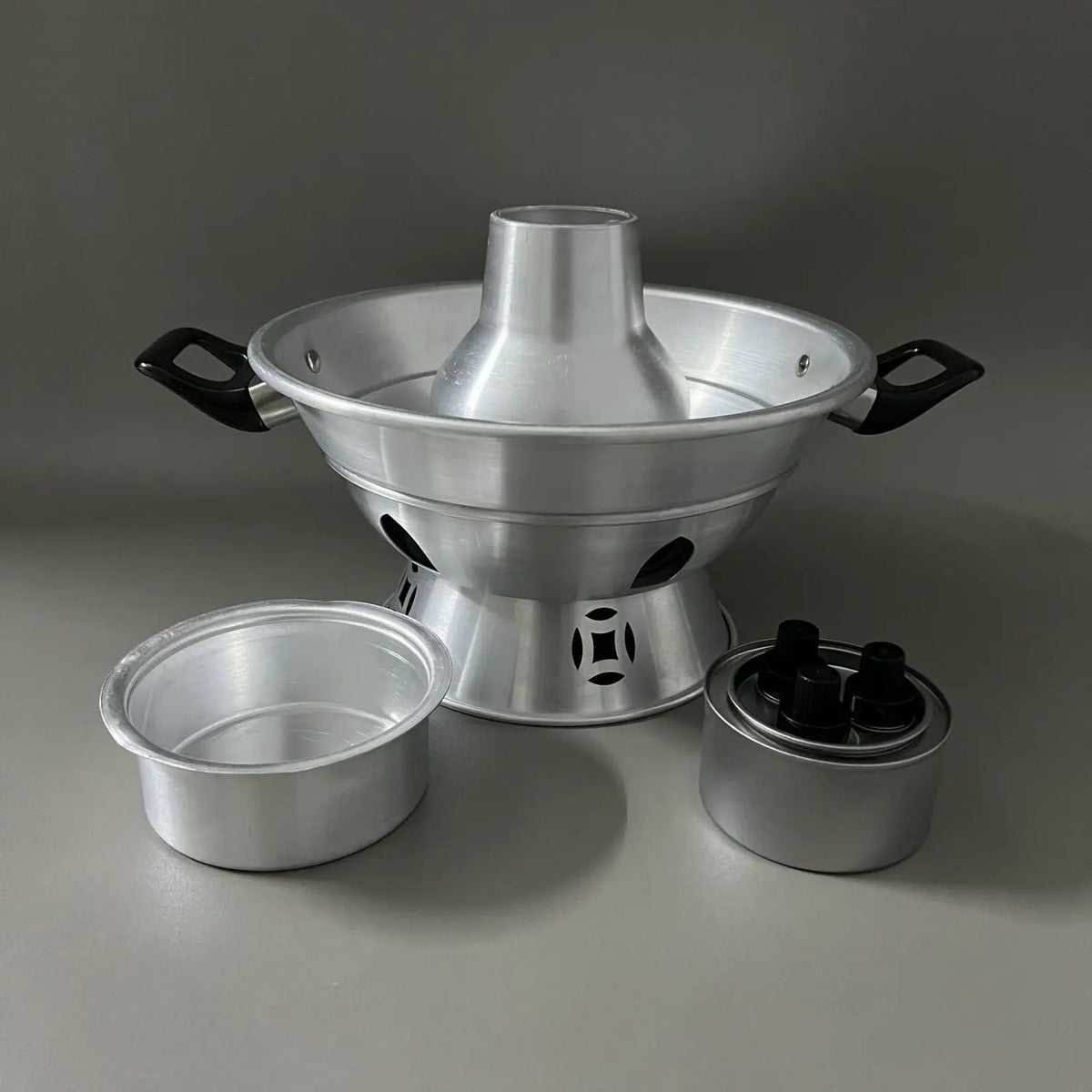 Afralia™ Small Hot Pot for 2-3 People: Aluminum Shabu Cookware