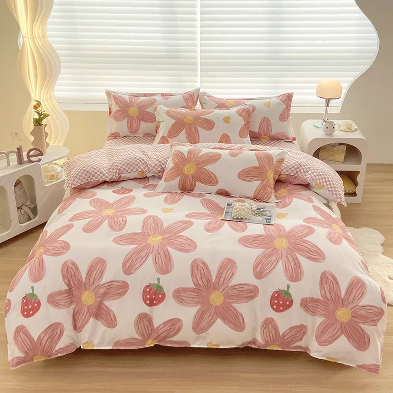 Afralia™ Cute Pattern Duvet Cover | Super Soft Comforter Cover for Single/Double Bed