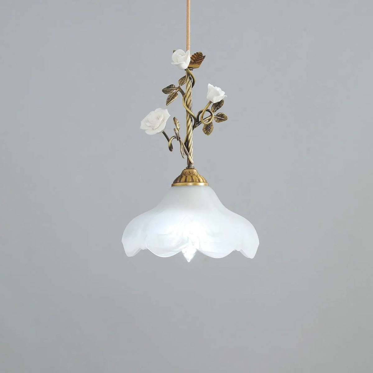 Afralia™ Vintage Copper Pendant Chandeliers for Dining Bedroom Study LED Lighting