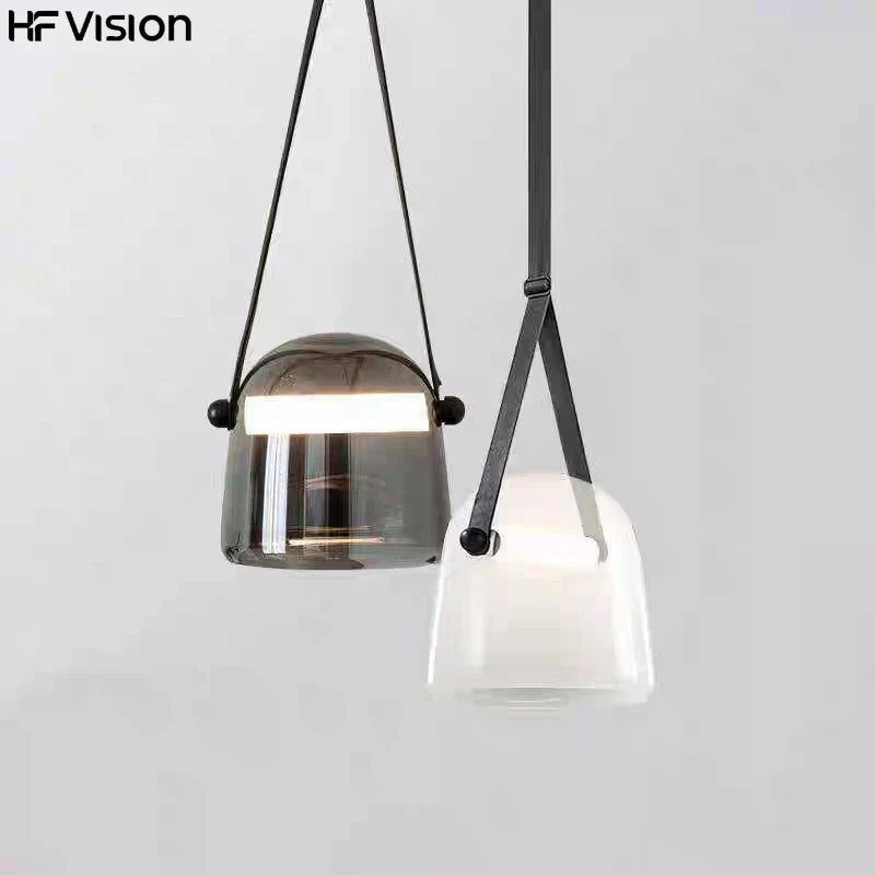 Afralia™ Luxury LED Crystal & Leather Chandelier for Living Room